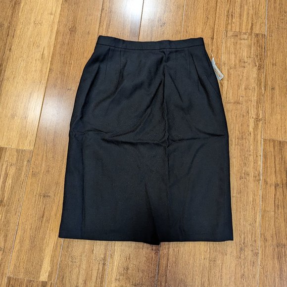 Talbots Petites Black Wool Skirt - Picture 2 of 10